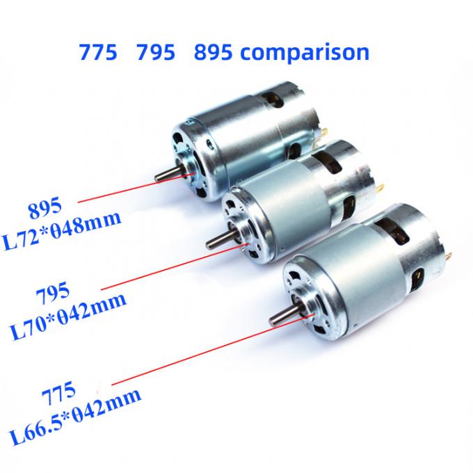 12V 24V Dual Ball Bearing Brushed DC Motor 895 775 795 High Power 300W