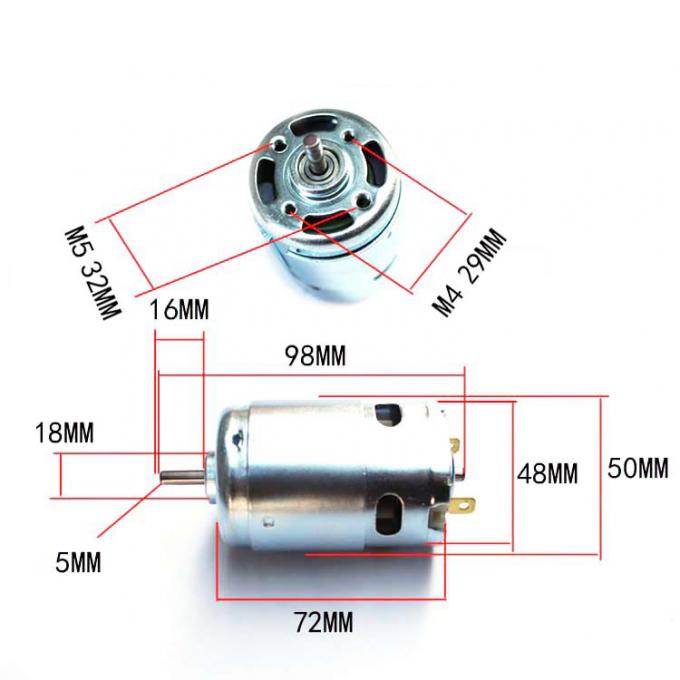 12V 24V Dual Ball Bearing Brushed DC Motor 895 775 795 High Power 300W